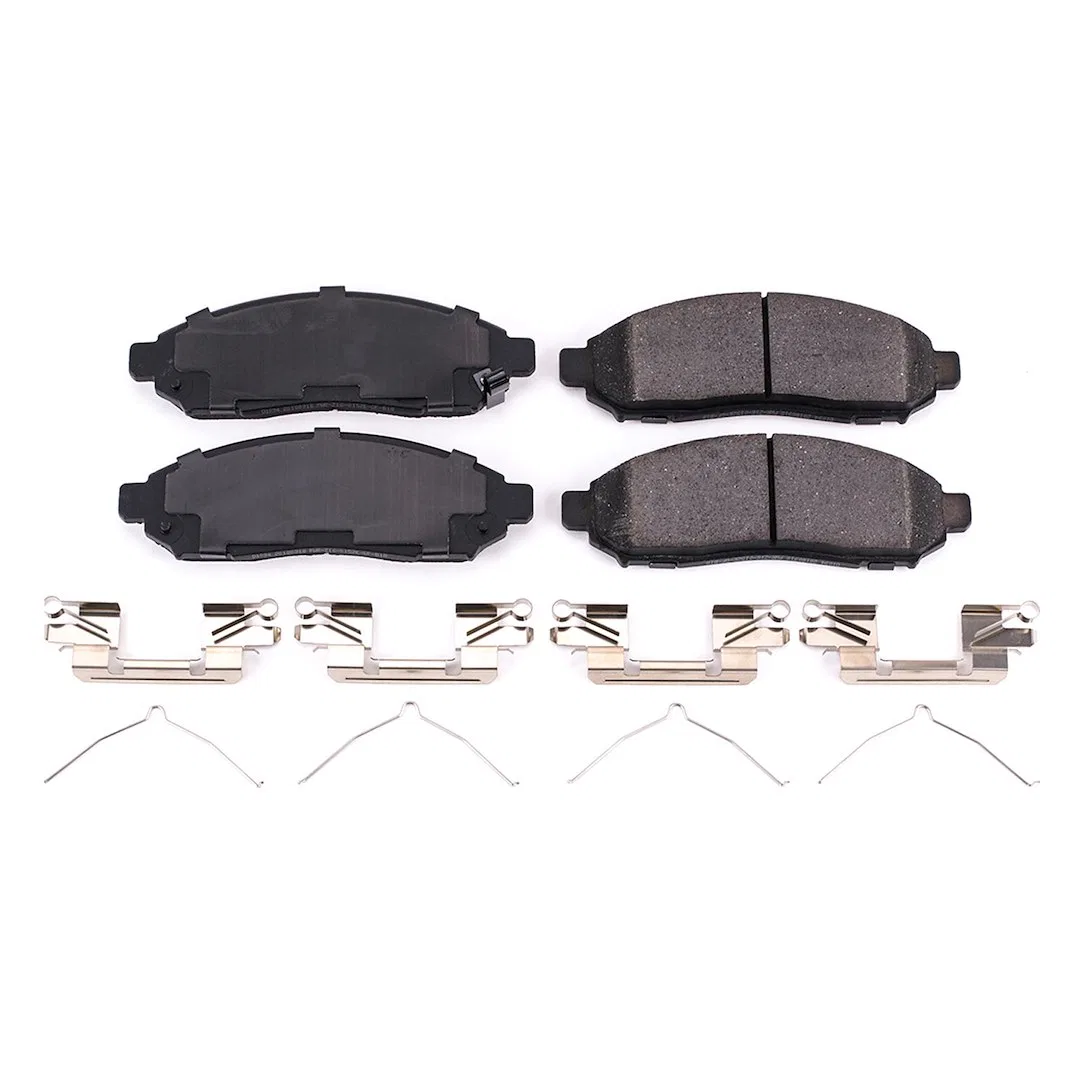 17-1094 – POWERSTOP Brake Pad, FMSI Number D1094 Ceramic Brake Pads Set Of 4 With Premium Stainless Steel Hardware